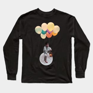 Moon Balloon Boy 2 Long Sleeve T-Shirt